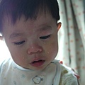 2010.05.22-爸比過來教我玩積木，但人家不想讓別人碰我的新玩具嘛...