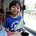 2012.04.11-我的美勞作品...帆船（媽咪說這家幼稚園做得可真多呀~~）