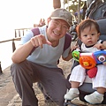 2009.09.14-爸比特地休假陪我們去淡水...不過那天實在有夠熱的!