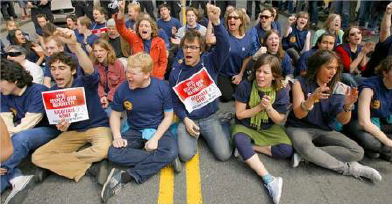 stage sit-in