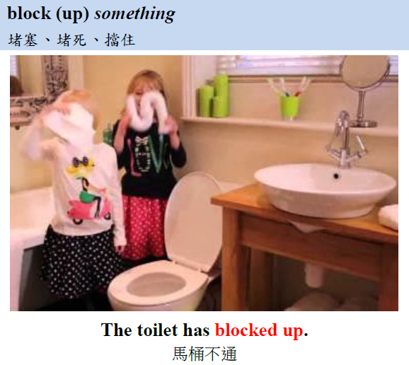 block up toilet