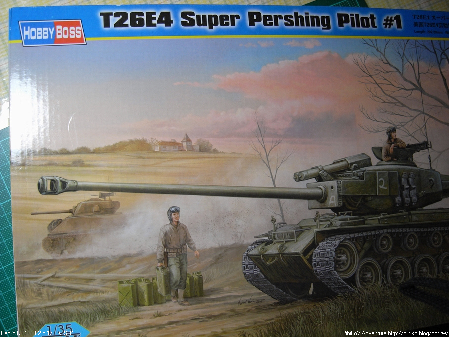 HOBBY BOSS 1/35 超級潘興坦克開盒報告NO.82426 T26E4 Super Pershing