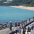 海洋動物表演秀場外的海灘