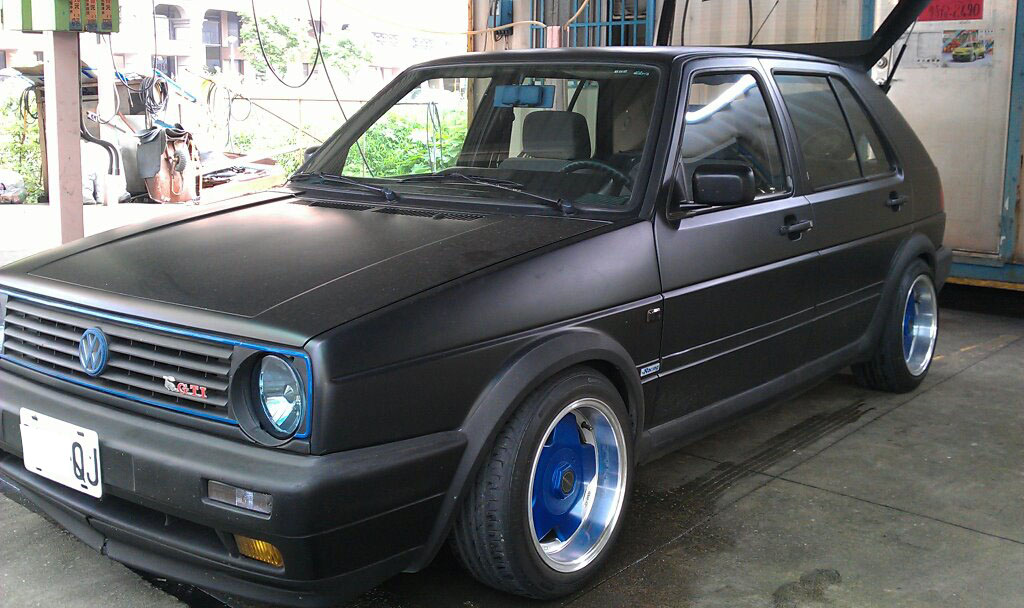 golf mk2 matte black