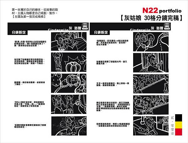 繪本設計【灰姑娘分鏡】手繪2