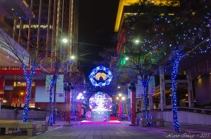 台北信義區夜景聖誕燈飾_統一阪急_信義誠品 2