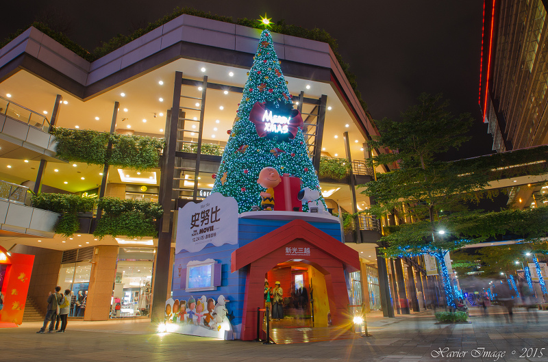 台北信義區夜景聖誕燈飾_新光三越 2