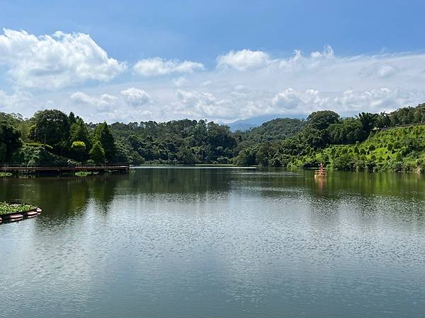 悠閒一日遊、新竹峨眉湖｜沿著步道走，夏天是青翠的樹木、冬天則