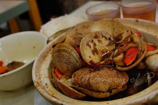 張仔美食館 -- 辣酒粉絲花蛤王