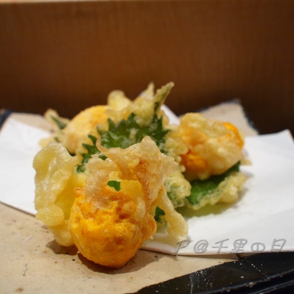 千里の月 -- 玉子天麩羅