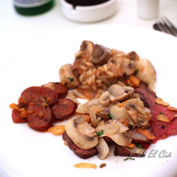 El Cid -- 磨菇牛排、雜菌義大利燉飯