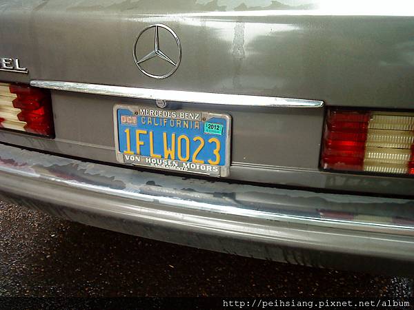 Old CA license plate