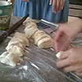 cutting dough