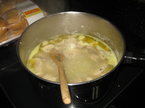 CHICKEN IN SOUP