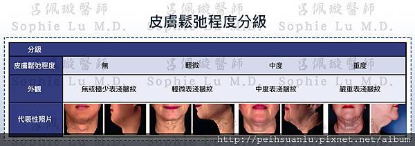 Belkyra倍克脂皮膚鬆弛程度分級