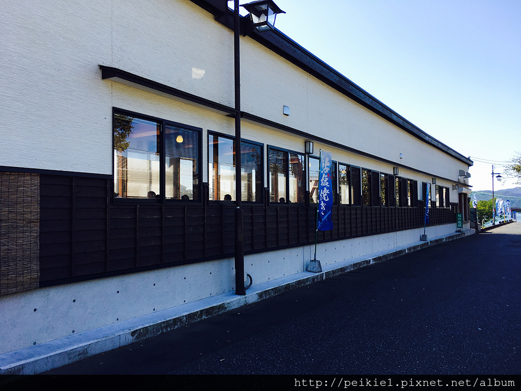 大分県日田市やな場茶屋。鮎の塩焼き