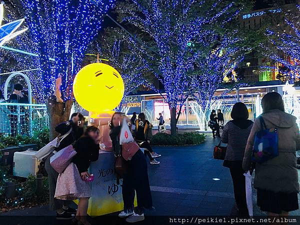 2017博多站耶誕風華。博多光之街