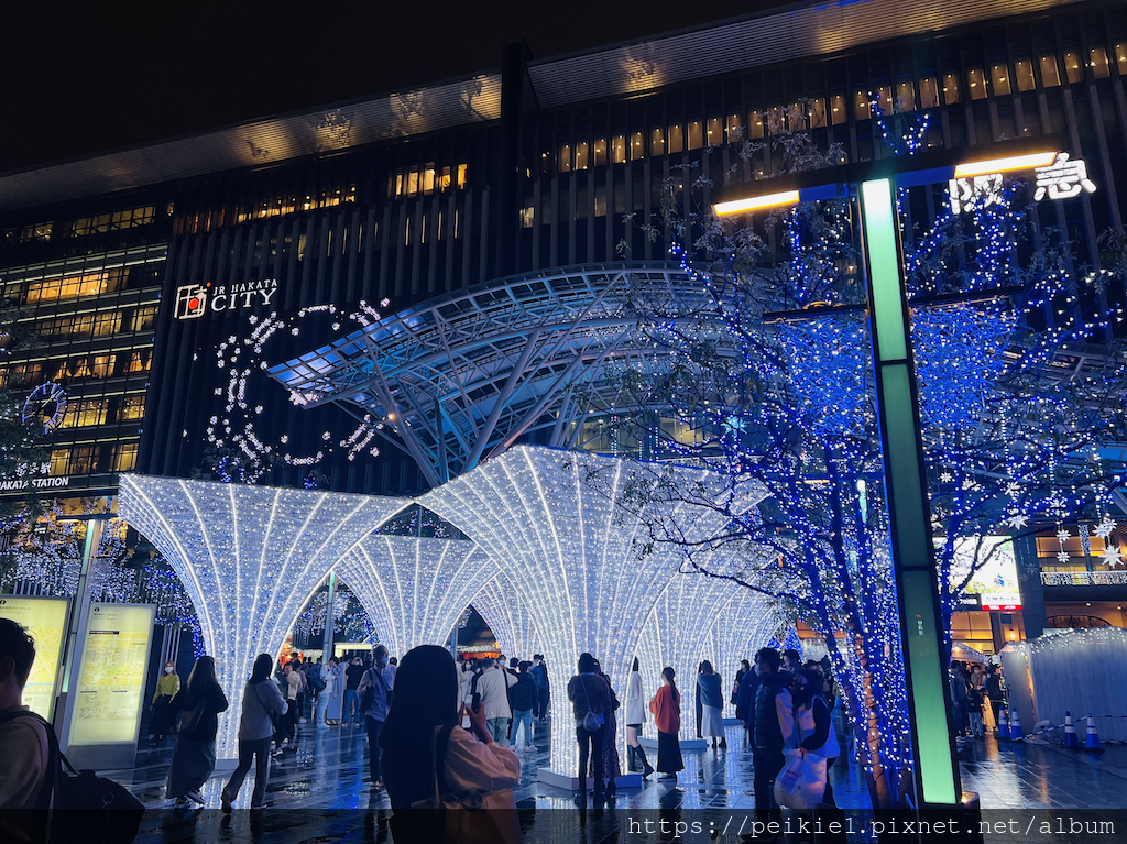 2022年博多站耶誕點燈・博多駅イルミネーション