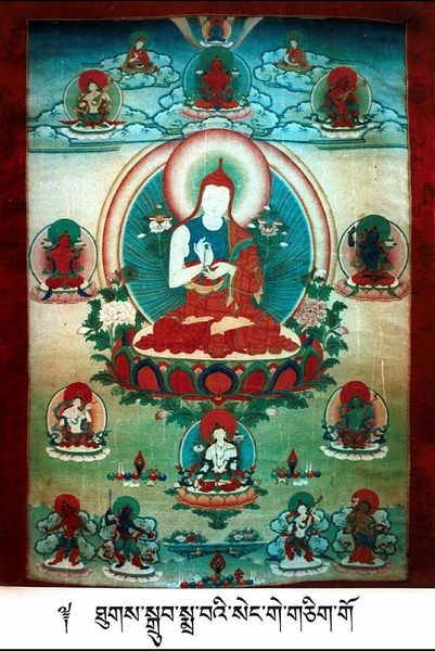 上師語獅子文殊老唐卡.jpg 上師語獅子文殊老唐卡.jpg