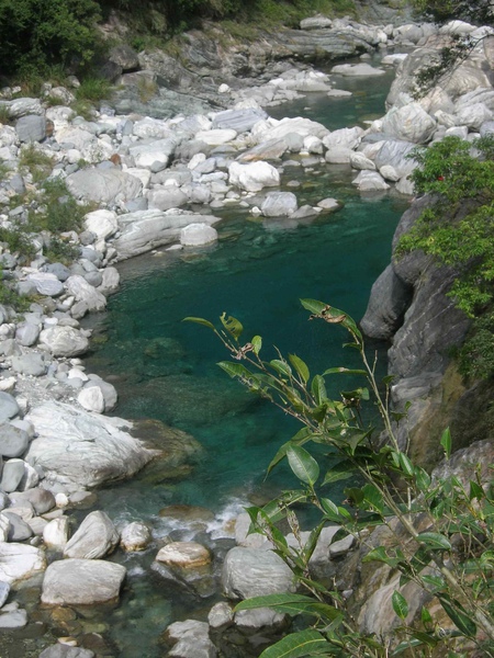 慕谷慕魚沿溪流景色