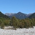 029 越過梓川的山景