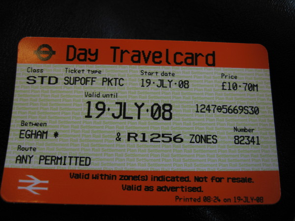 Oneday Travel Card