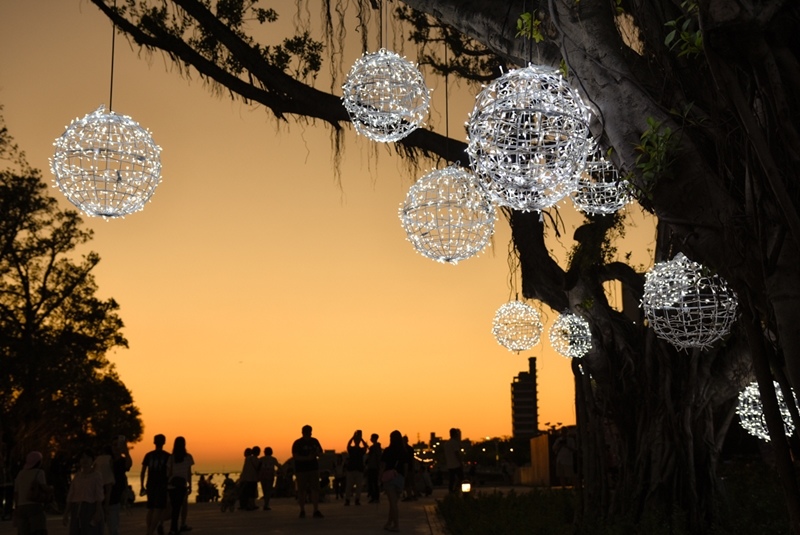 淡水海關碼頭夕陽