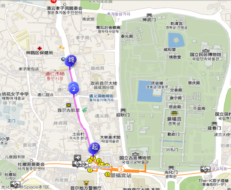 通仁市場地圖