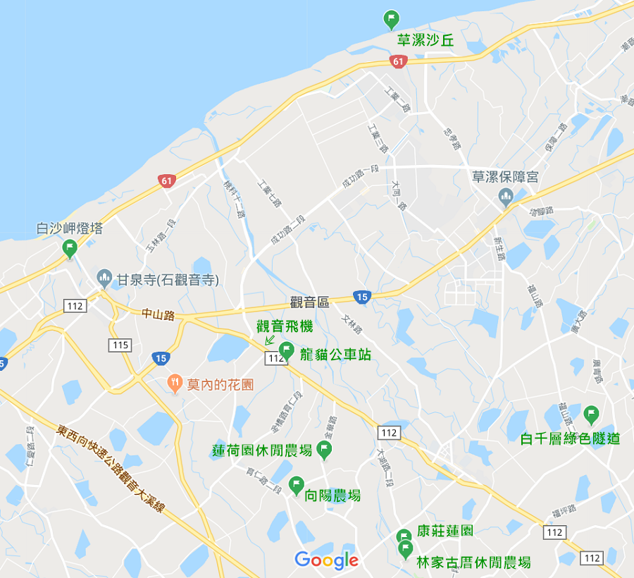 桃園觀音景點地圖