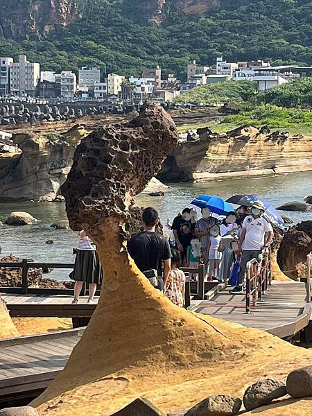 探索野柳地質公園.讚嘆大自然的鬼斧神工→【女王頭】我來了..