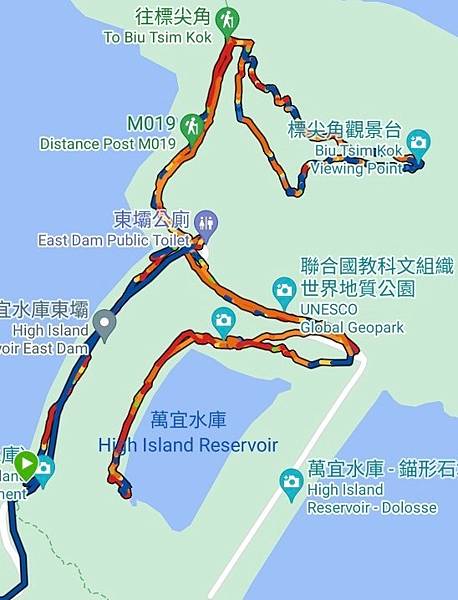 好久沒走香港了>香港地質公園.萬宜水庫東壩.岩石學園.標尖角