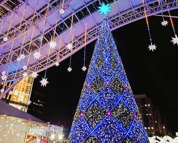 【光の街 博多】超閃燈飾閃耀夜空.福岡聖誕市集.福岡クリスマ