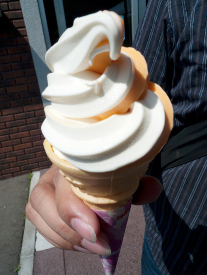 哈密瓜香草冰淇淋