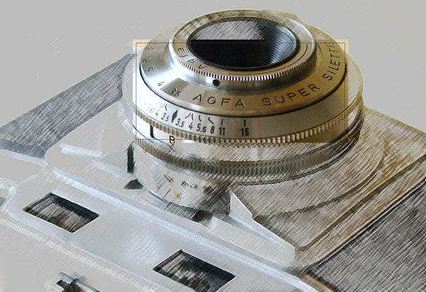 AGFA Supet Silette, introduced in 1955. AGFA Supet Silette, introduced in 1955.