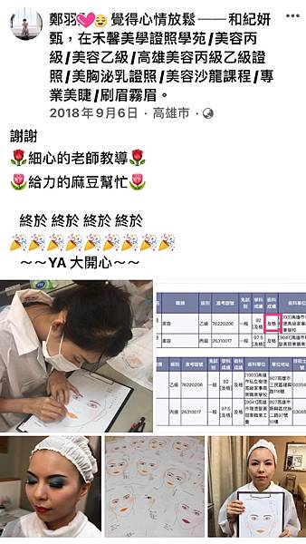 美容乙級證照課程 一次考過不是夢 贈送頂級動物毛刷具組19支 原價3000元 禾馨美學證照學苑 痞客邦