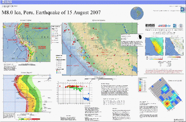 秘魯地震USGS海報