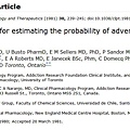 A method for estimating the probability of adverse drug reactions