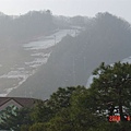 洪川大明渡假村的殘雪