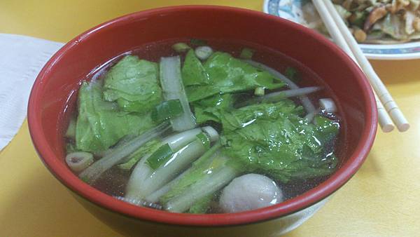 青菜丸子湯 青菜丸子湯