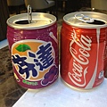 芬達葡萄汽水＆可口可樂