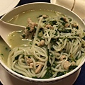 薺菜肉絲煨麵