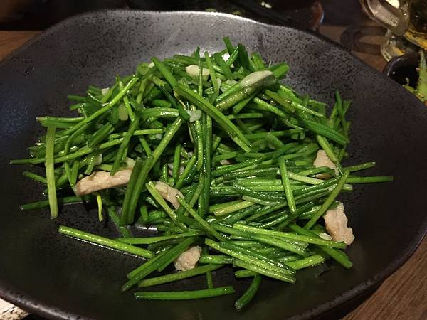 松阪豬炒水蓮 松阪豬炒水蓮