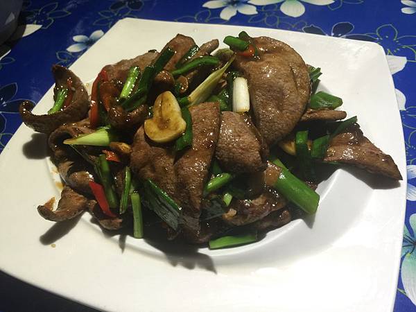 豬肝炒韭菜