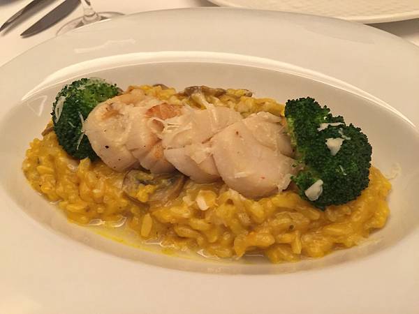 干貝南瓜帕達諾起司燉飯