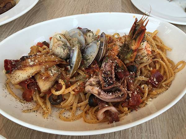 微辣蕃茄海鮮細扁麵