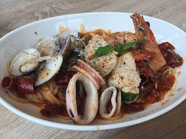 微辣蕃茄海鮮義大利麵