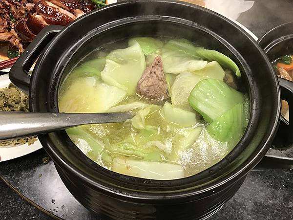 掛菜雞湯