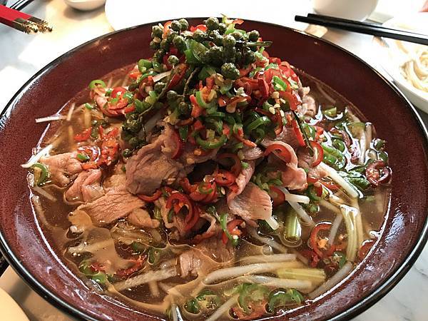 鮮花椒薄牛肉  680