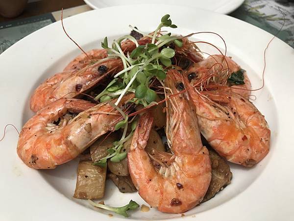 辣味什錦菇蒜香炒鮮蝦