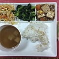 105.11.29素麥片飯、肉燥豆腐、韓式拌豆芽、蠔油芥藍、肉骨茶湯、柚子.jpg